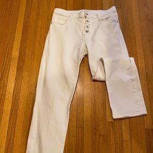 Current Elliott White button jeans